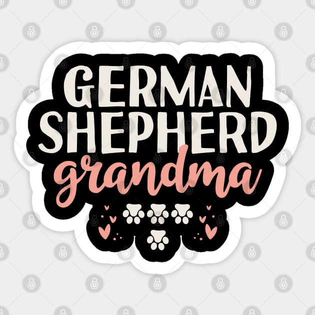 German Shepherd Grandma Gift Sticker by Tesszero